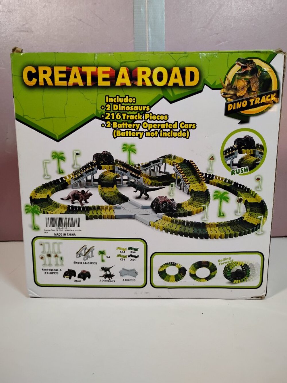 Dinosaur Toys,Create A Dinosaur World Road Race - 220ct
